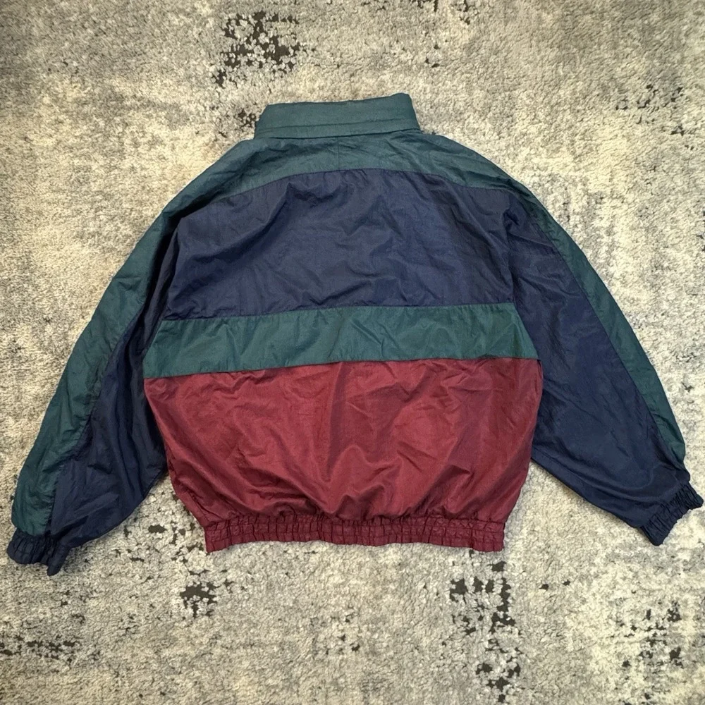 Vintage Wilson Thomas E. Wilson Colorblock Windbreaker Jacket Size Large